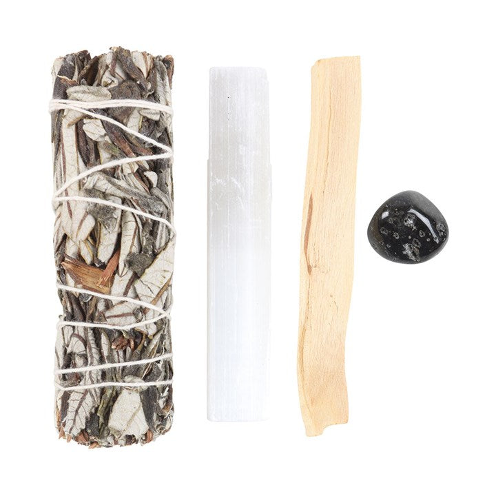 Yerba Santa Crystal Energy Cleansing Kit with Obsidian