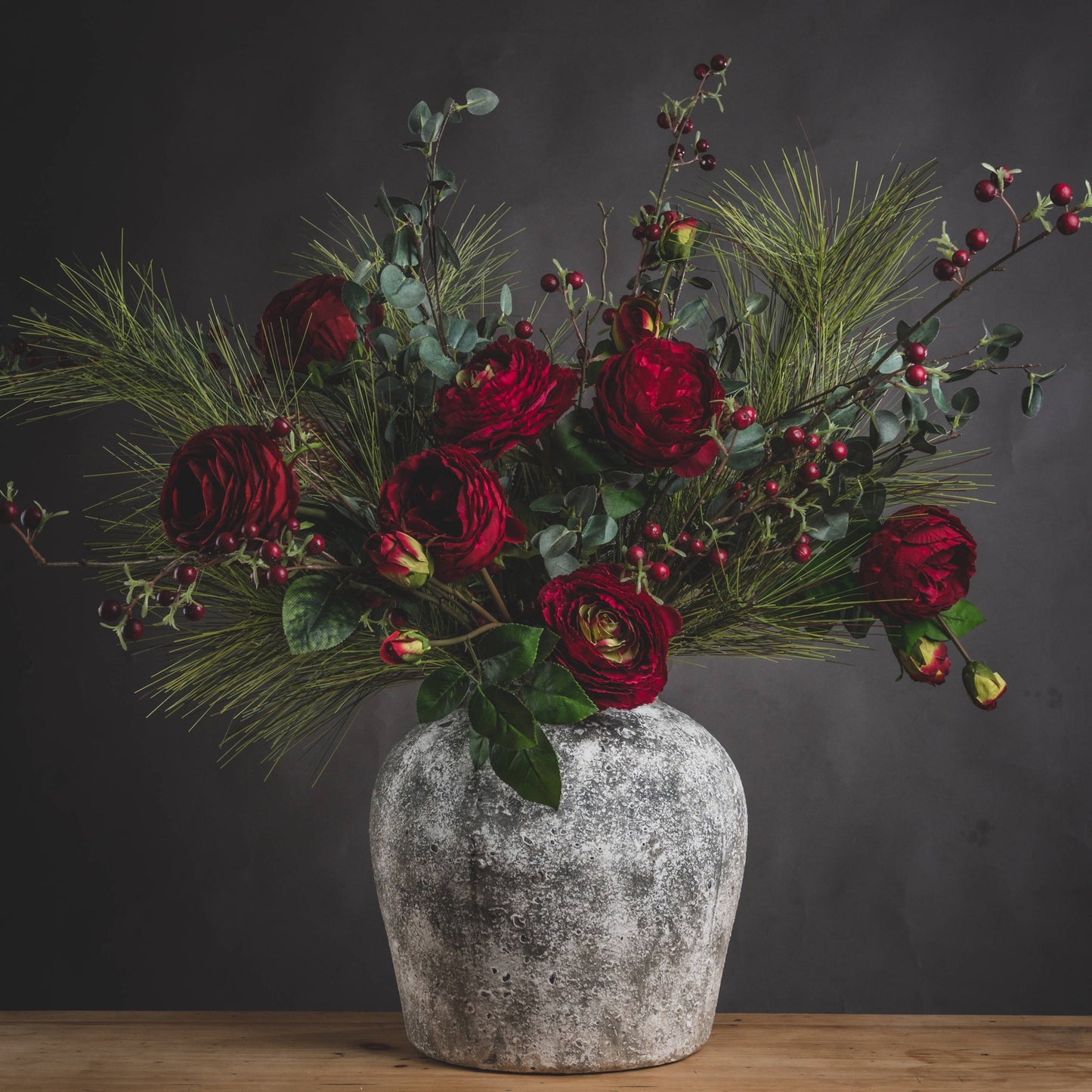 Karmic Aged Stone Ceramic Vase