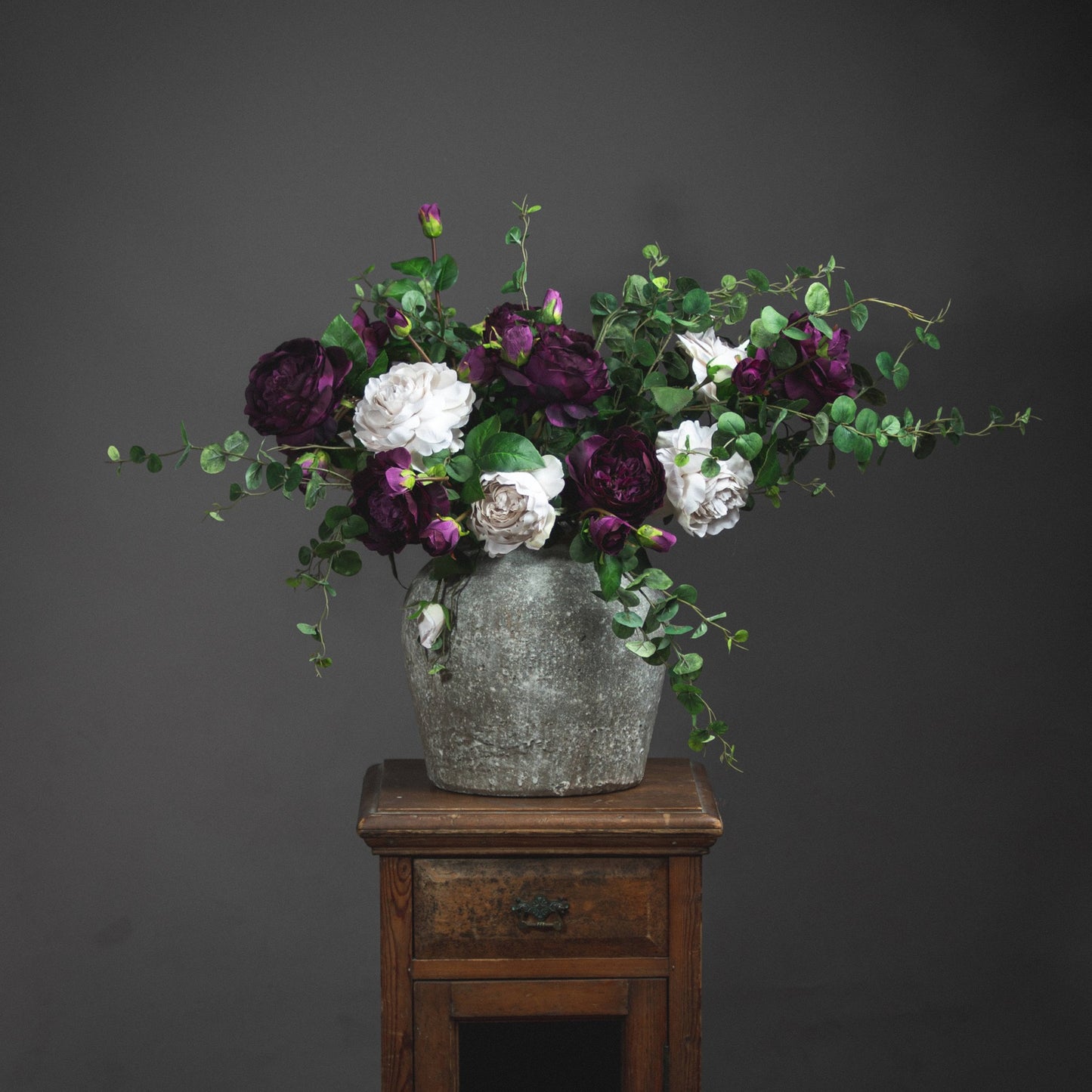 Karmic Aged Stone Ceramic Vase
