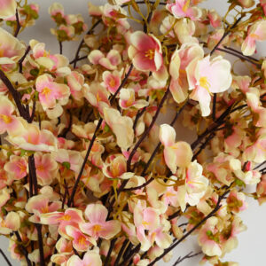 110cm 6 x Natural Pink Trailing Cherry Stems Artificial