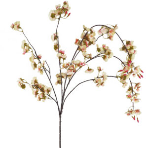 110cm 6 x Natural Pink Trailing Cherry Stems Artificial