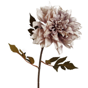 55cm Dahlia Flower Stem – Dusty Pink x 6 silk stems