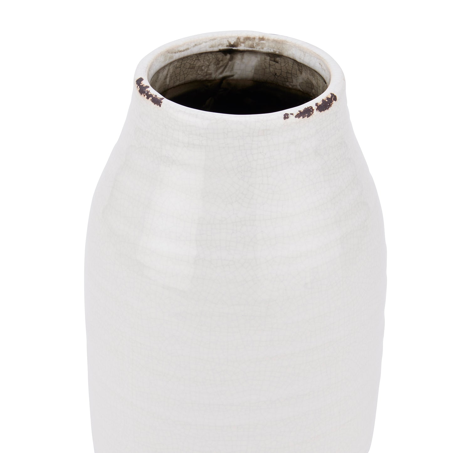 Distressed garda White Stephanie Vase