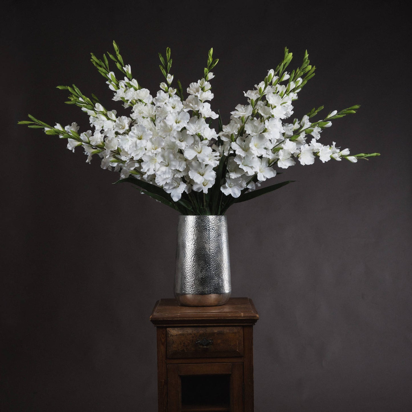 Tall White Gladioli