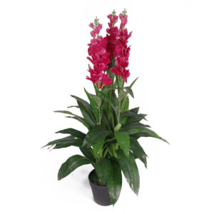 100cm Artificial Cymbidium Orchid Plant – Extra Large – Dark Pink Flowers