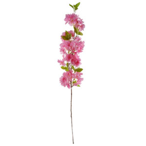 100cm Pink Artificial Blossom Stem x 6