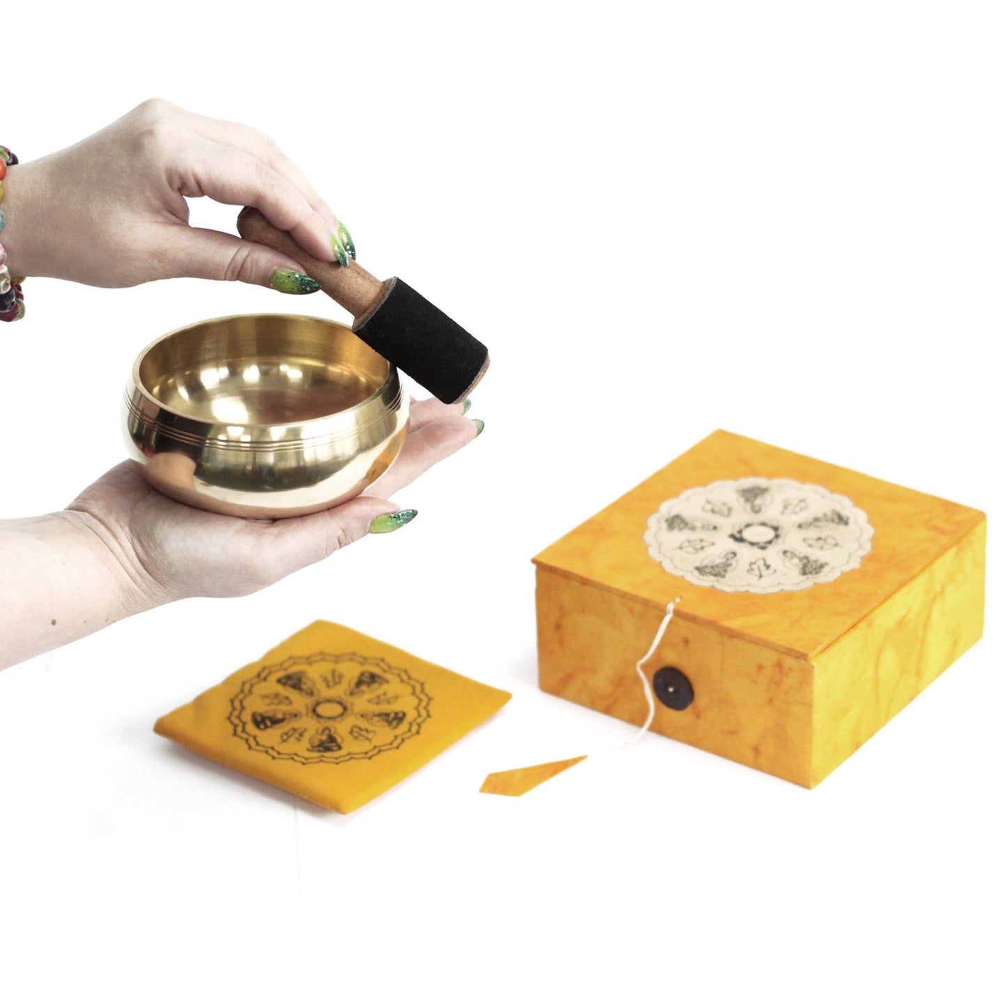 Meditation Special Brass Singing Bowl Set