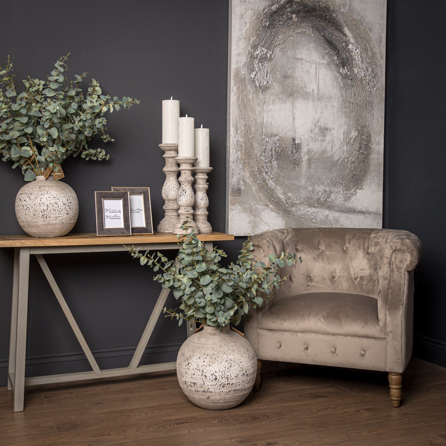 Tiber Stone ceramic vase