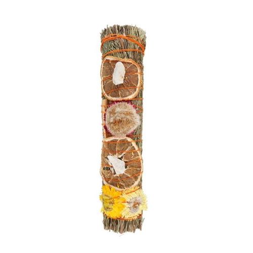 Ritual Wand Smudge Stick with Rosemary, Palo Santo & Quartz