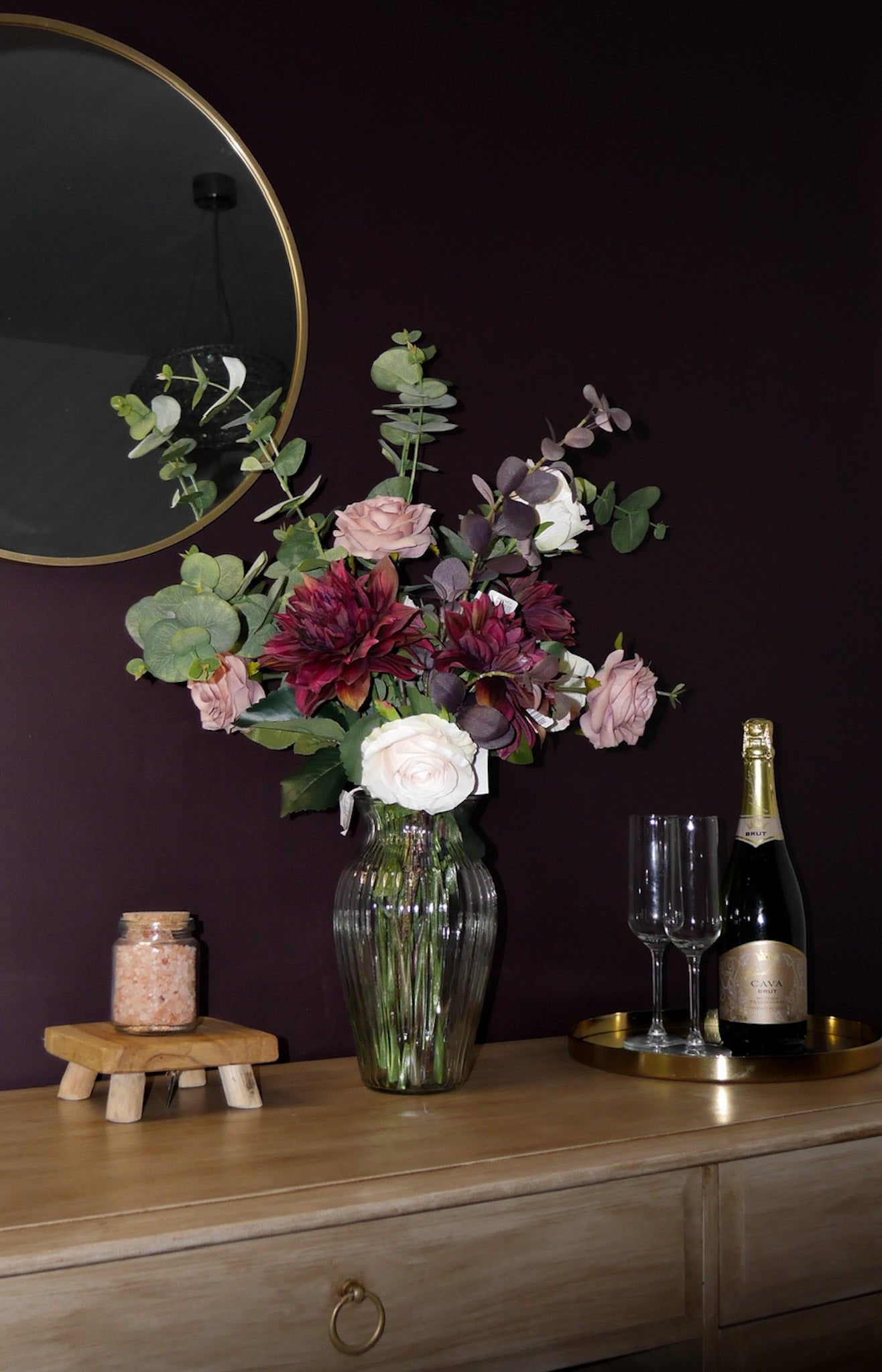 Wine & Roses Bouquet