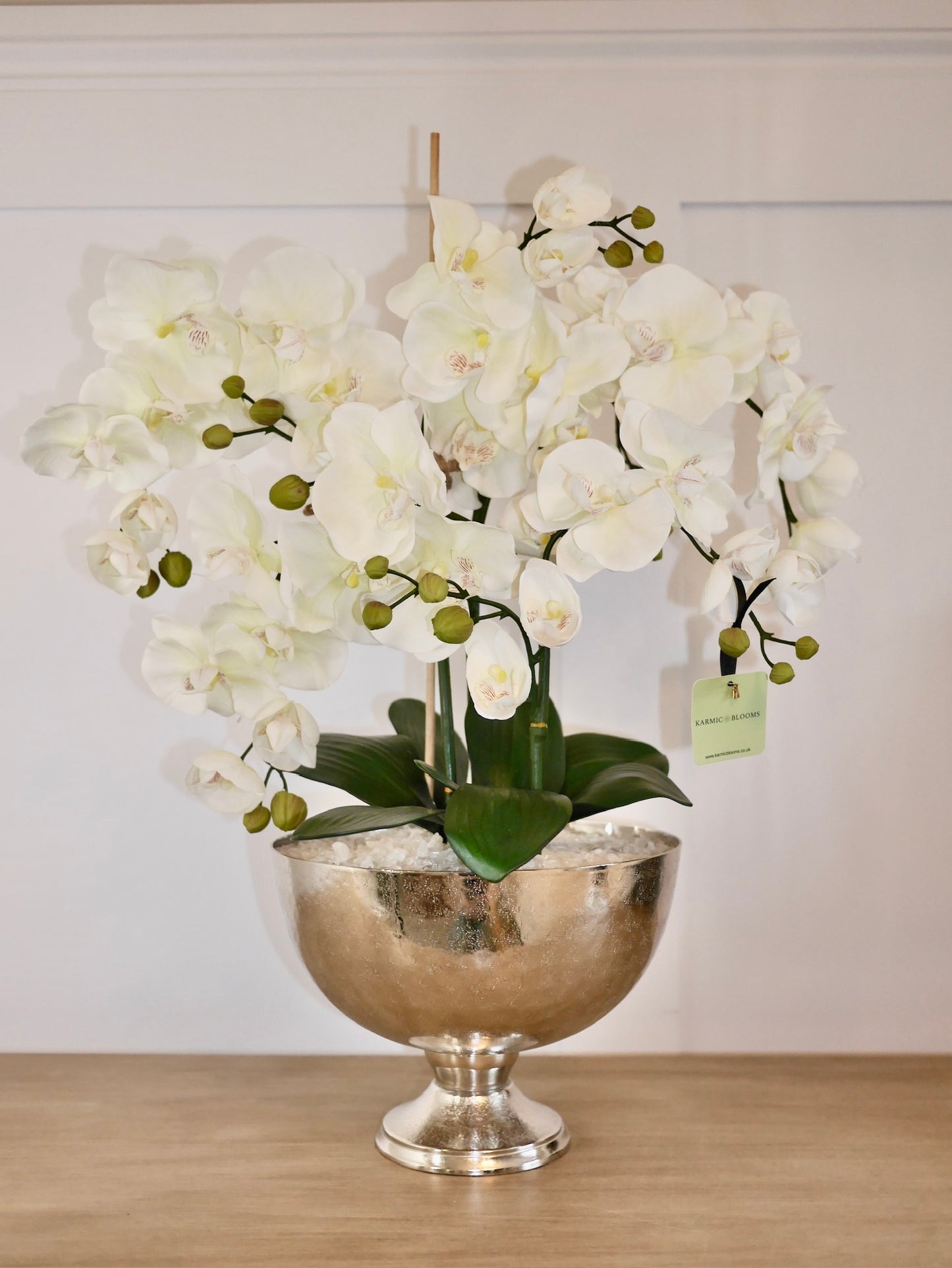 Champagne Quartz Orchid © with Clear Quartz