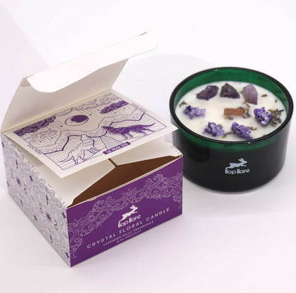 The Moon - Hop Hare Crystal Magic Flower Candle