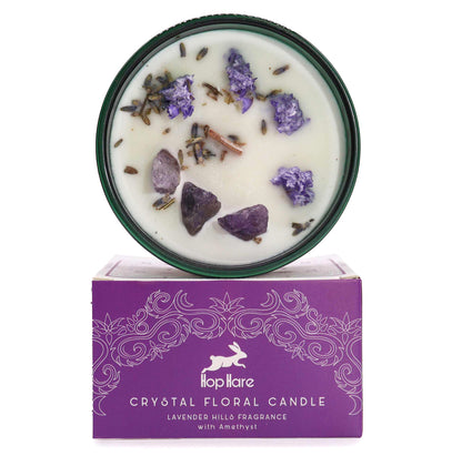 The Moon - Hop Hare Crystal Magic Flower Candle