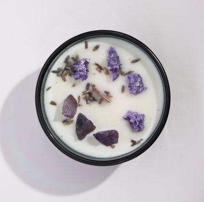 The Moon - Hop Hare Crystal Magic Flower Candle