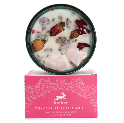 The Lovers - Hop Hare Crystal Magic Flower Candle