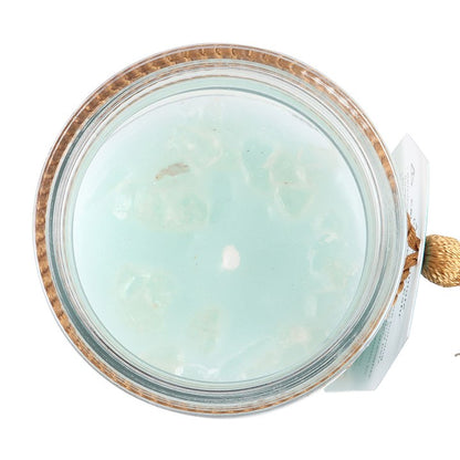 Manifestation White Sage Tube Candle with Clear Quartz