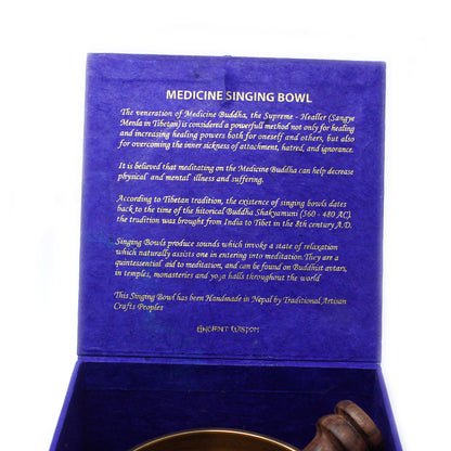 10cm Small Medicine Buddha Singing Bowl