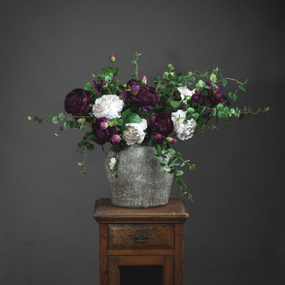 Karmic Aged Stone Ceramic Vase