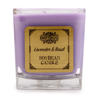 SOY BEAN JAR CANDLE lavender & basil