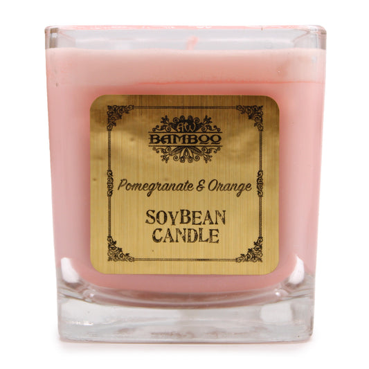 SOY BEAN JAR CANDLE pomegranate and orange