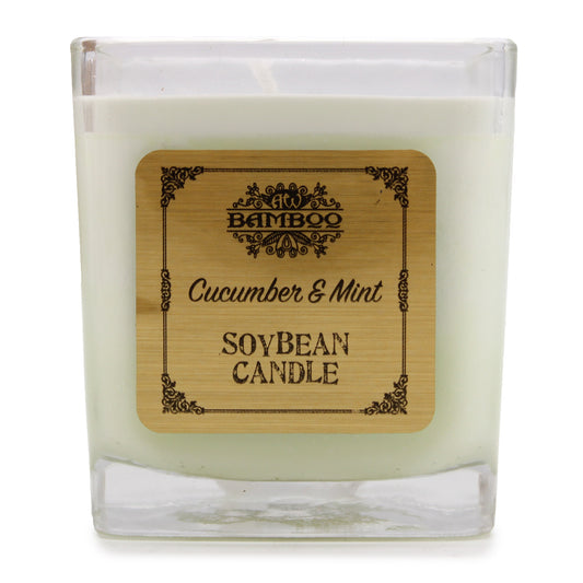 SOY BEAN JAR CANDLE cucumber and mint