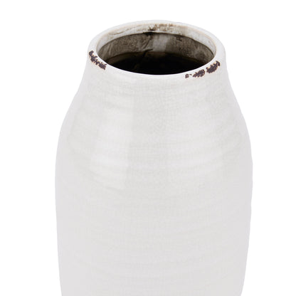 Distressed garda White Stephanie Vase