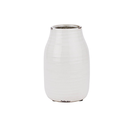 Distressed garda White Stephanie Vase