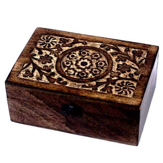 Essential Oil Aromatherapy Storage Box Mango LARGE - Floral design