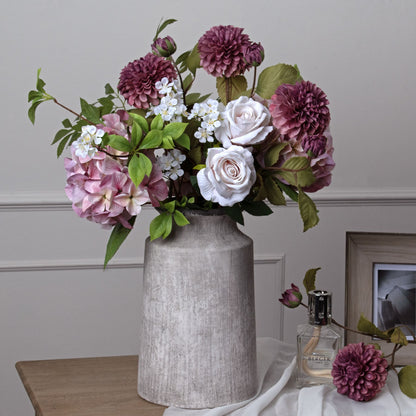 Shabby Pink SINGLE Hydrangea Stem