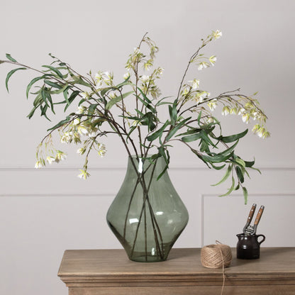 Bouquet Sage Green Glass Vase