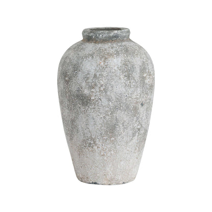 Karmic Tall Stone Aged Ceramic Vase